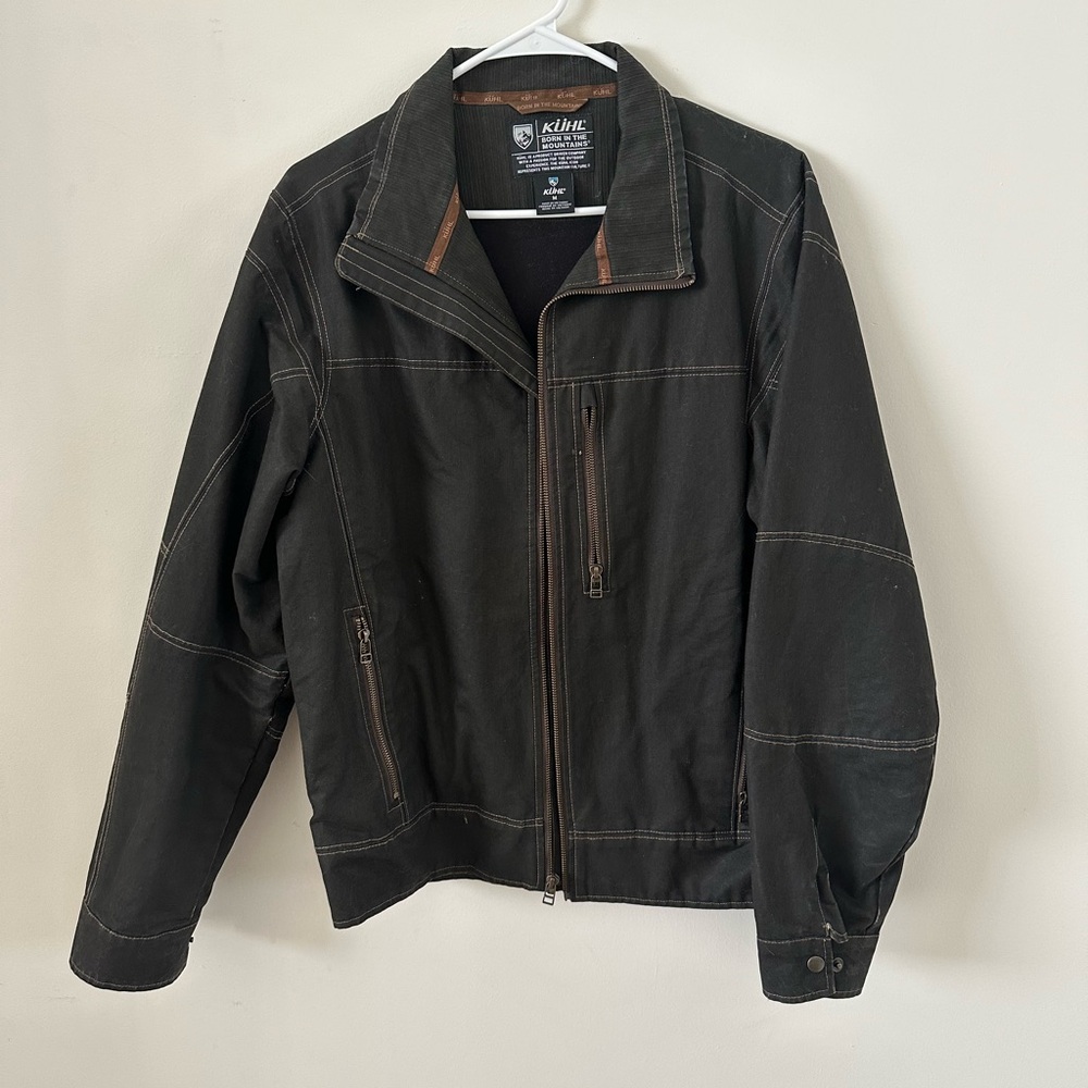 Kuhl Men's Black and Brown Lightweight Jacket